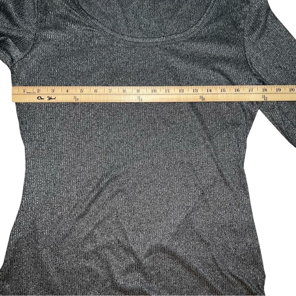 Earthbound XXL Gray Ribbed Top - Picture 2 of 7